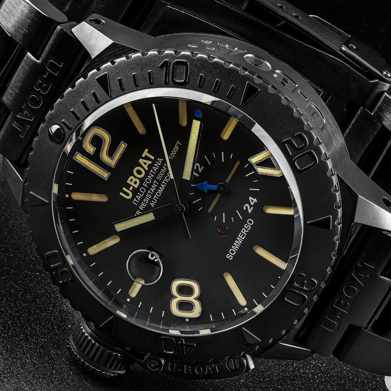 U Boat SOMMERSO 46MM DLC BRACELET Consegna Veloce