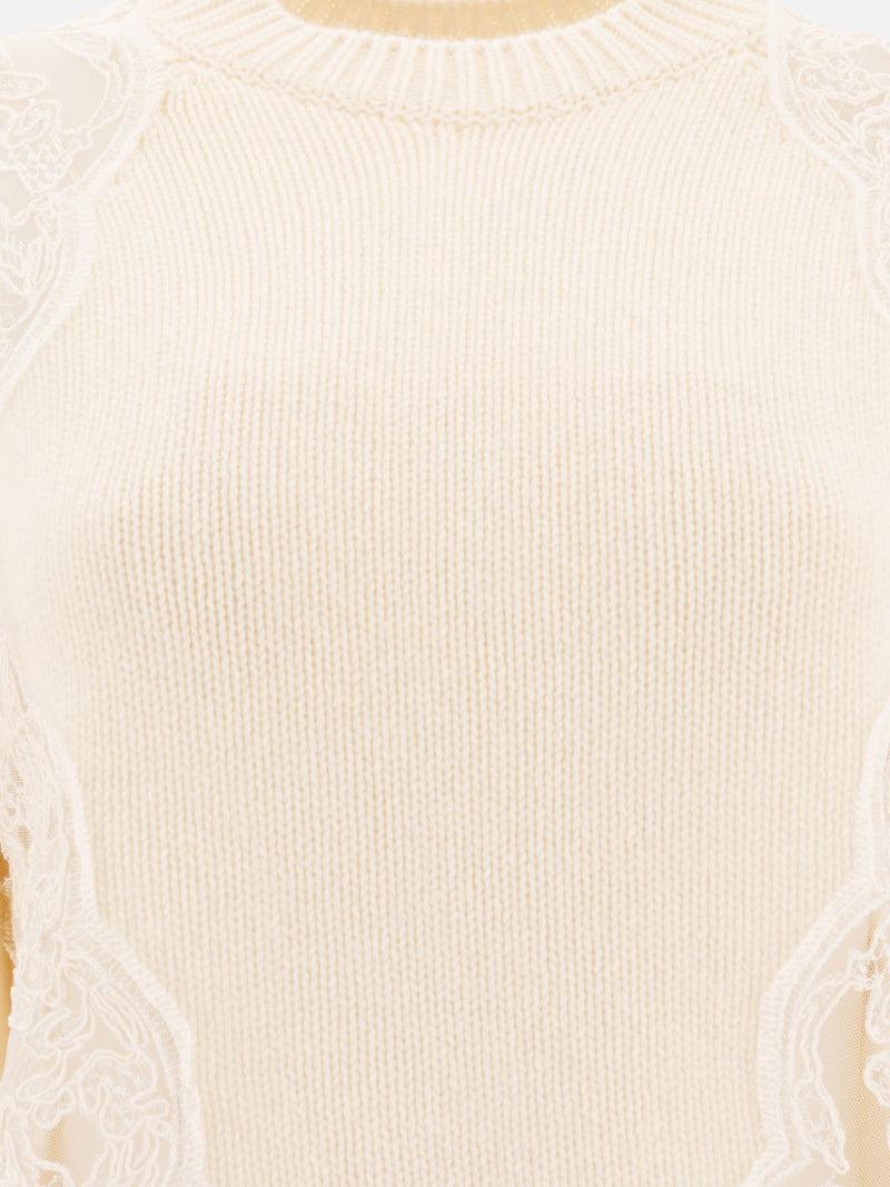 ﻿Vietti Elie Saab Maglione con inserti in pizzo Hotsell