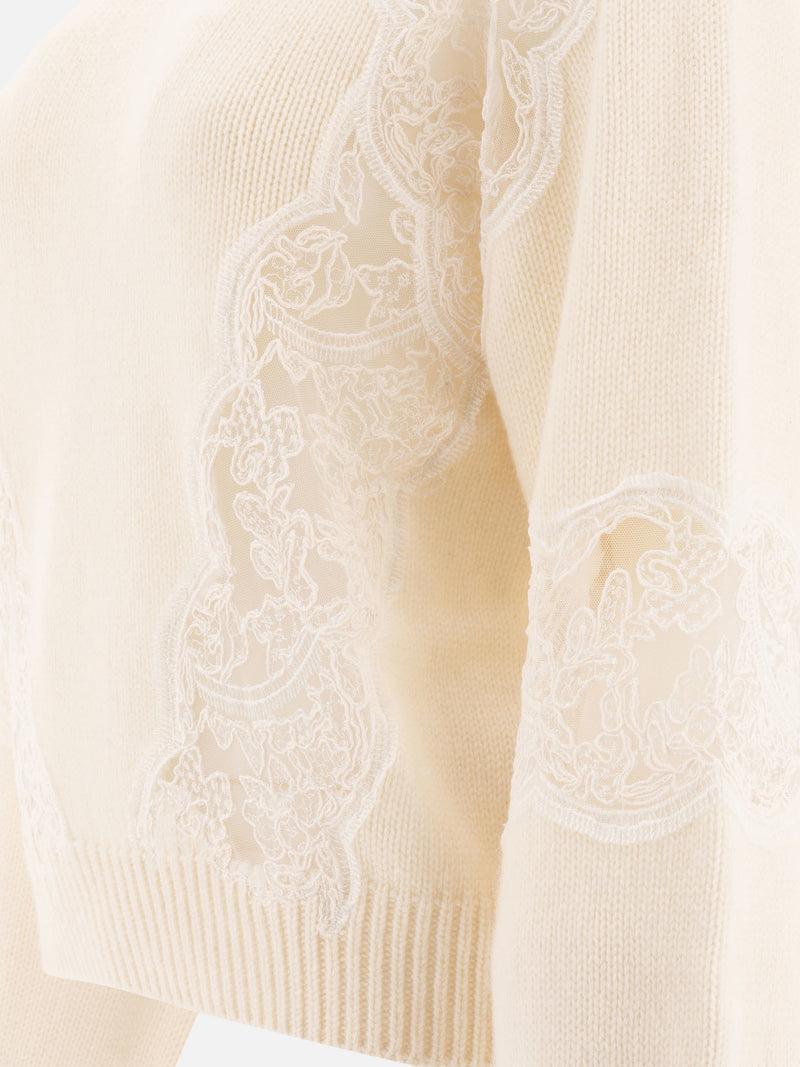 ﻿Vietti Elie Saab Maglione con inserti in pizzo Hotsell