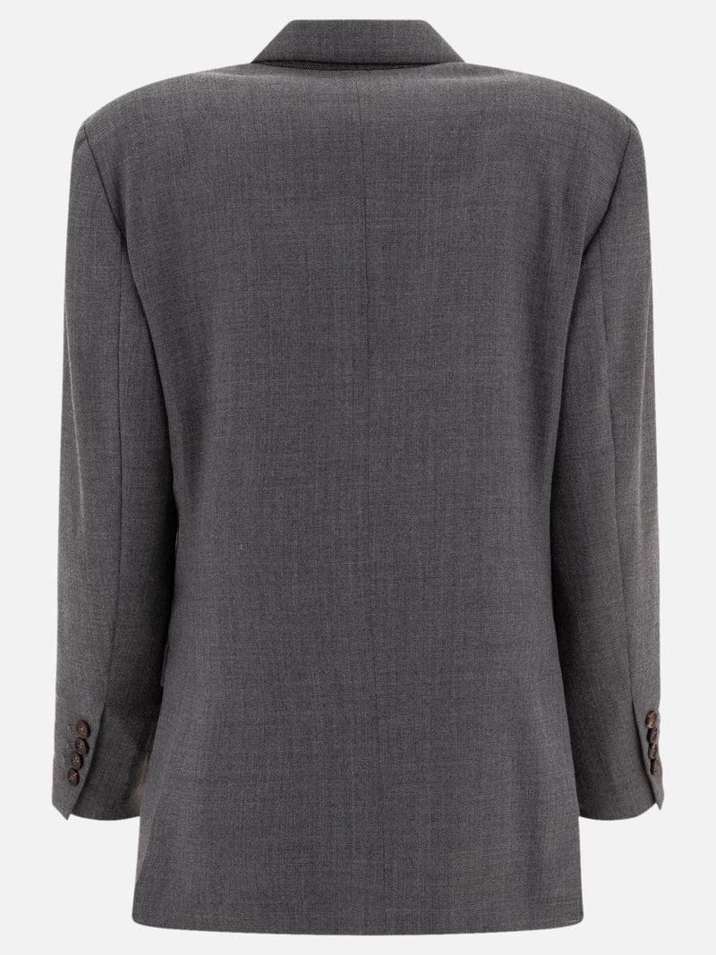 Vietti Brunello Cucinelli Blazer monopetto in misto lana Italia