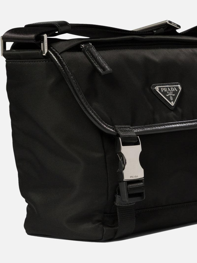 Vietti Prada Borsa a tracolla in Re-Nylon e Saffiano Spedizione Gratuita