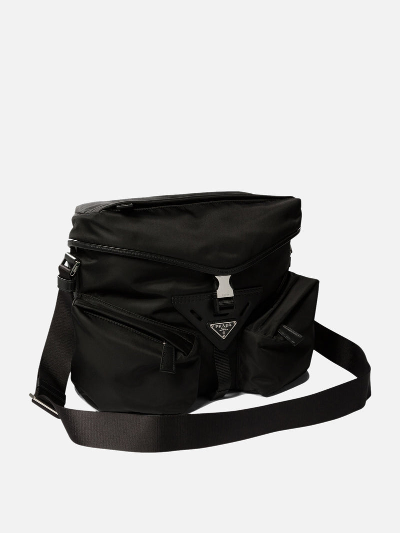 Vietti Prada Borsa con tracolla in Re-Nylon e pelle Pezzi Unici