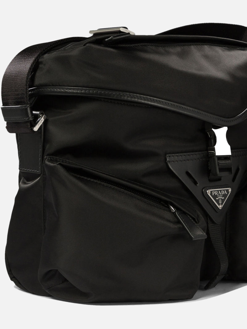 Vietti Prada Borsa con tracolla in Re-Nylon e pelle Pezzi Unici