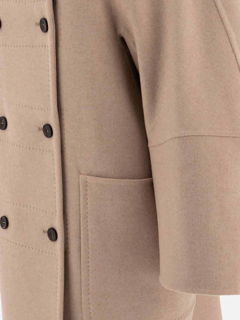 Vietti Max Mara Cappotto doppiopetto in lana e cashmere Economico