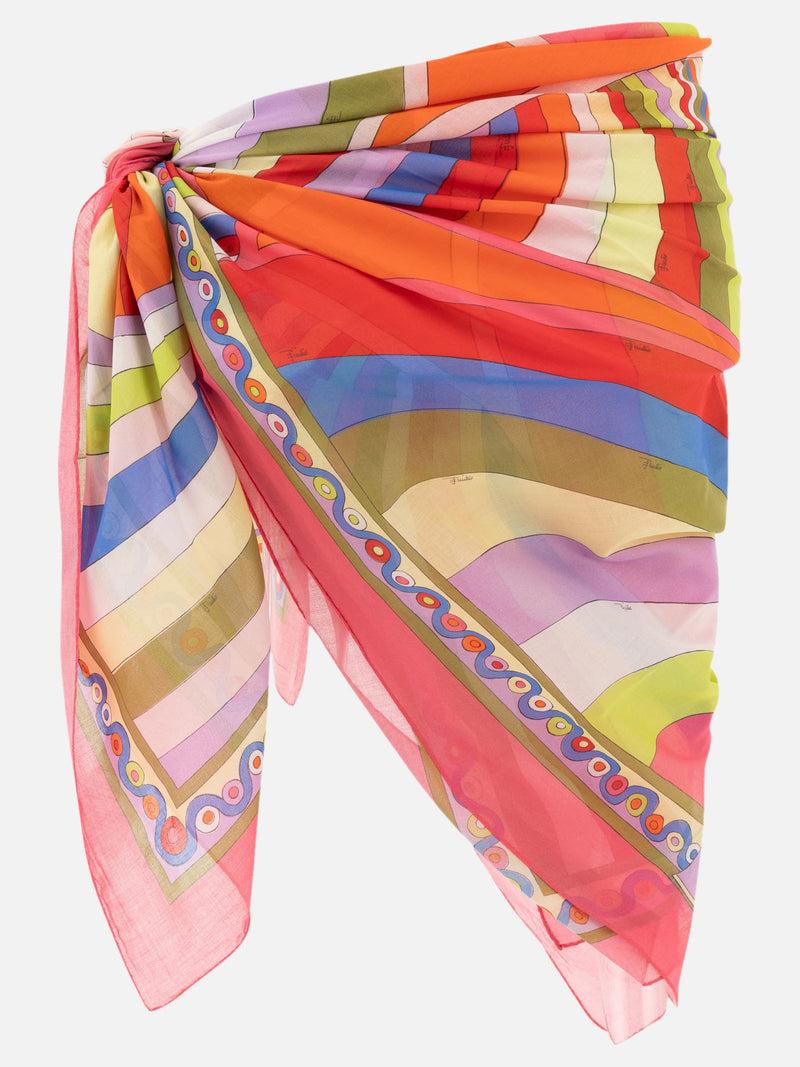 Vietti Pucci Sarong con stampa Iride e Onde Vendita Calda