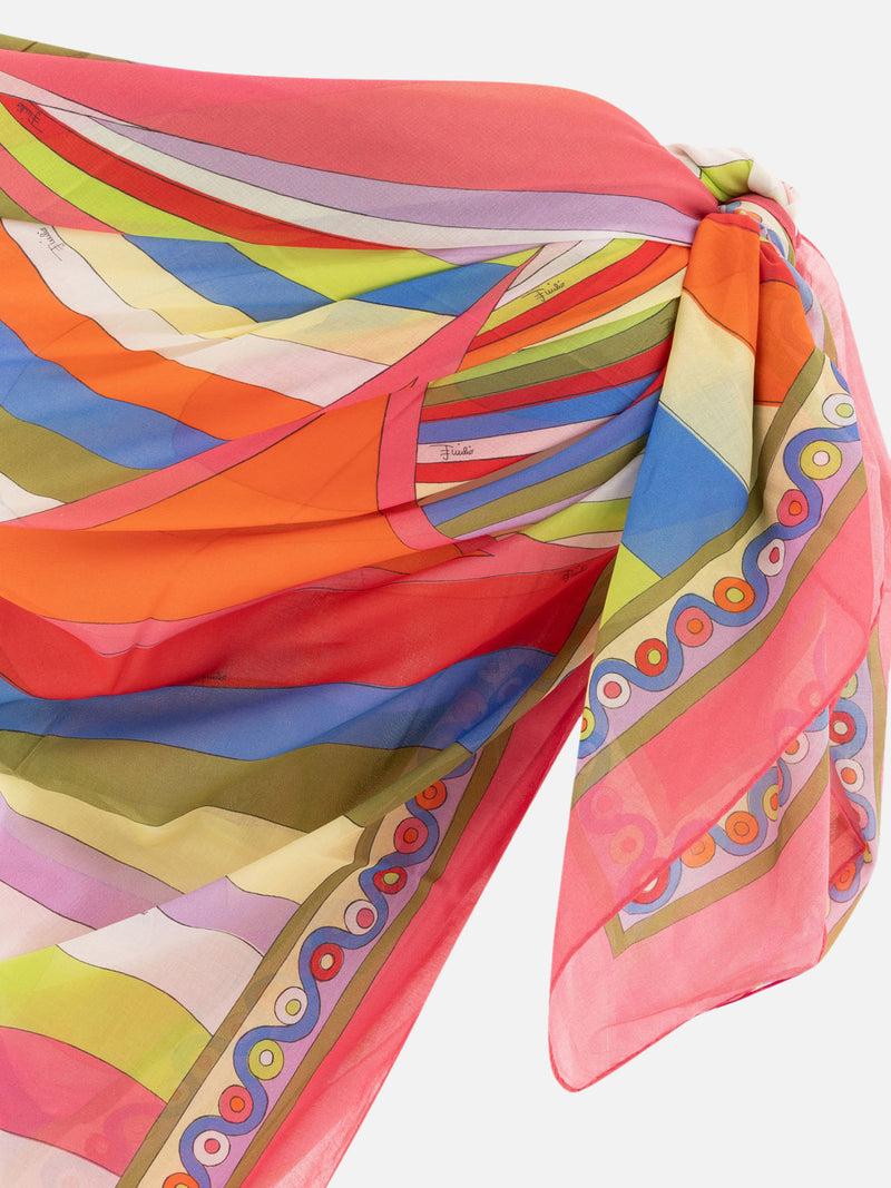 Vietti Pucci Sarong con stampa Iride e Onde Vendita Calda