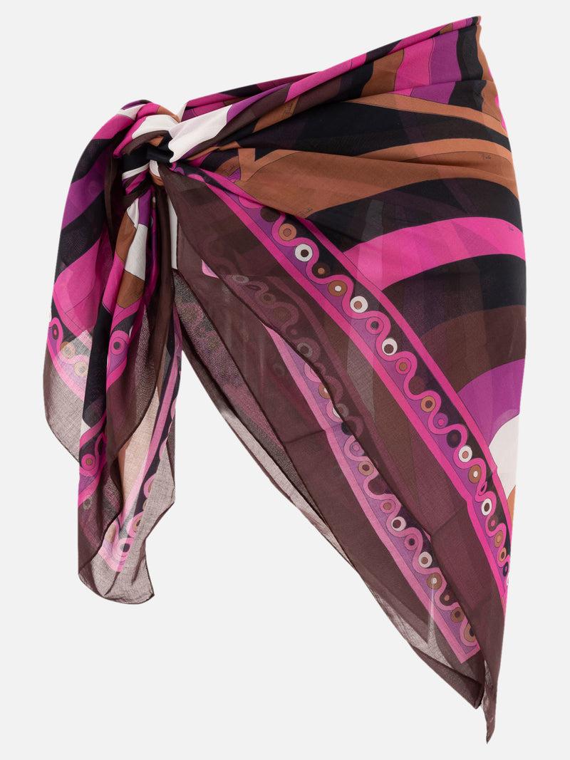 Vietti Pucci Sarong con stampa Iride e Onde Vendita Economica