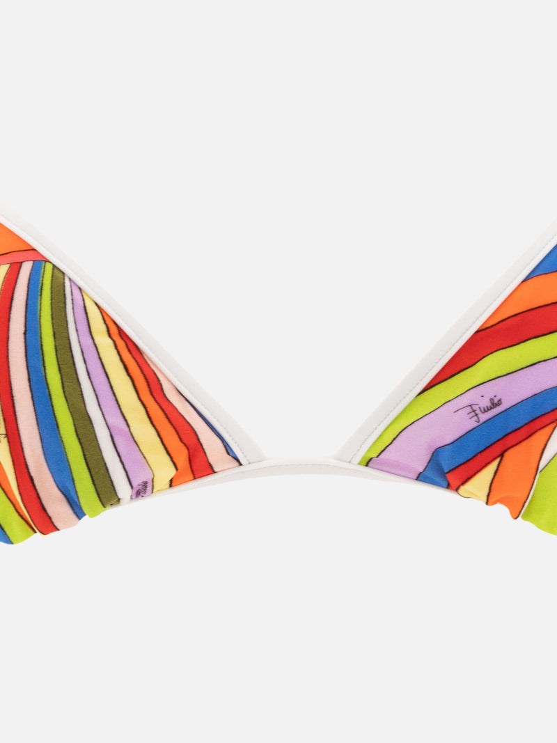 Vietti Pucci Top bikini con stampa Iride Nuova