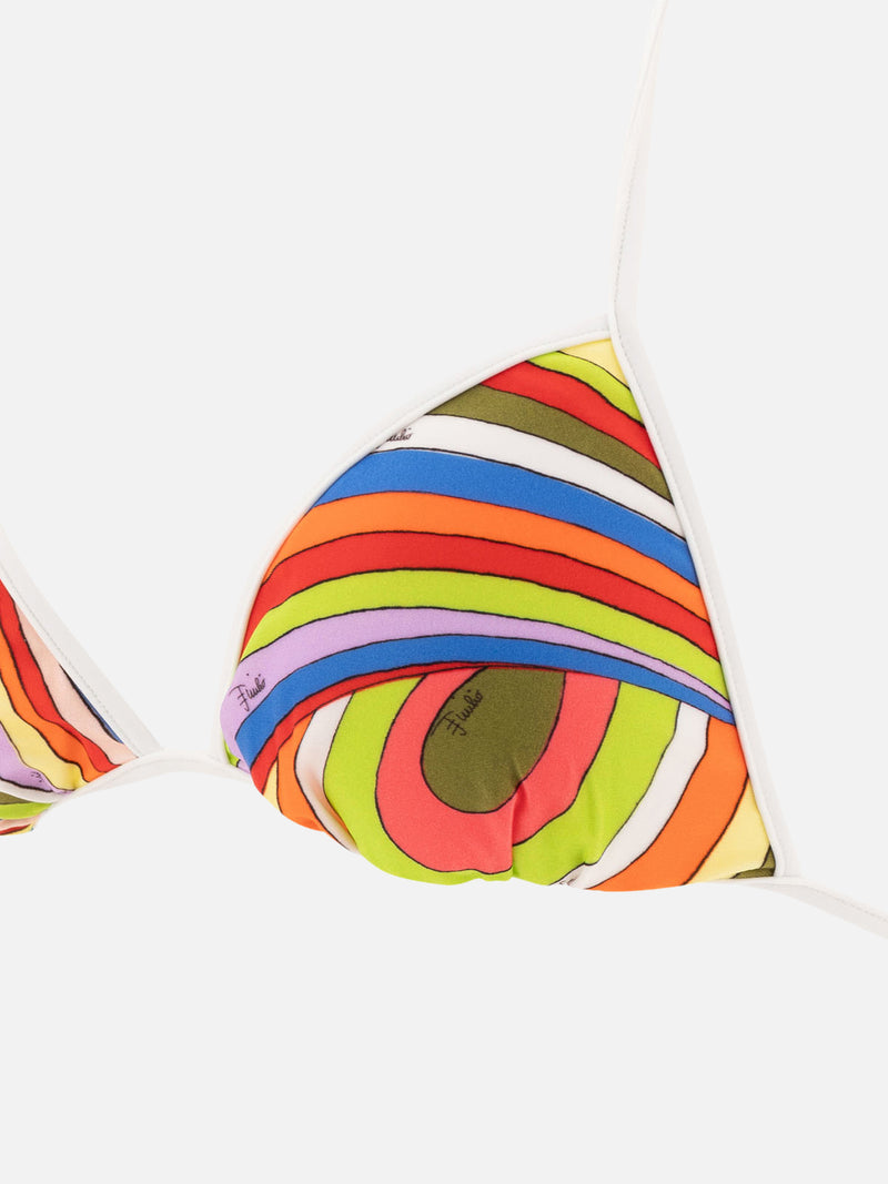 Vietti Pucci Top bikini con stampa Iride Nuova