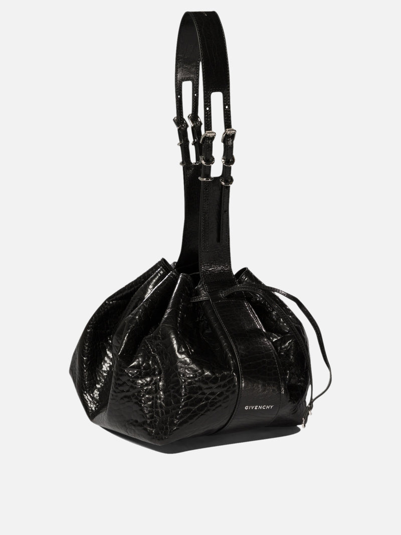 Vietti Givenchy Borsa a spalla "Pumpkin Medium" in pelle verniciata craquelé Online
