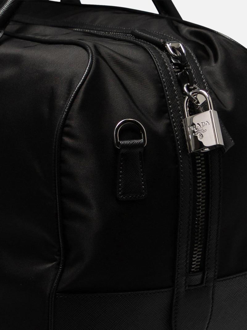 Vietti Prada Borsone da viaggio in Re-Nylon e Saffiano In Linea