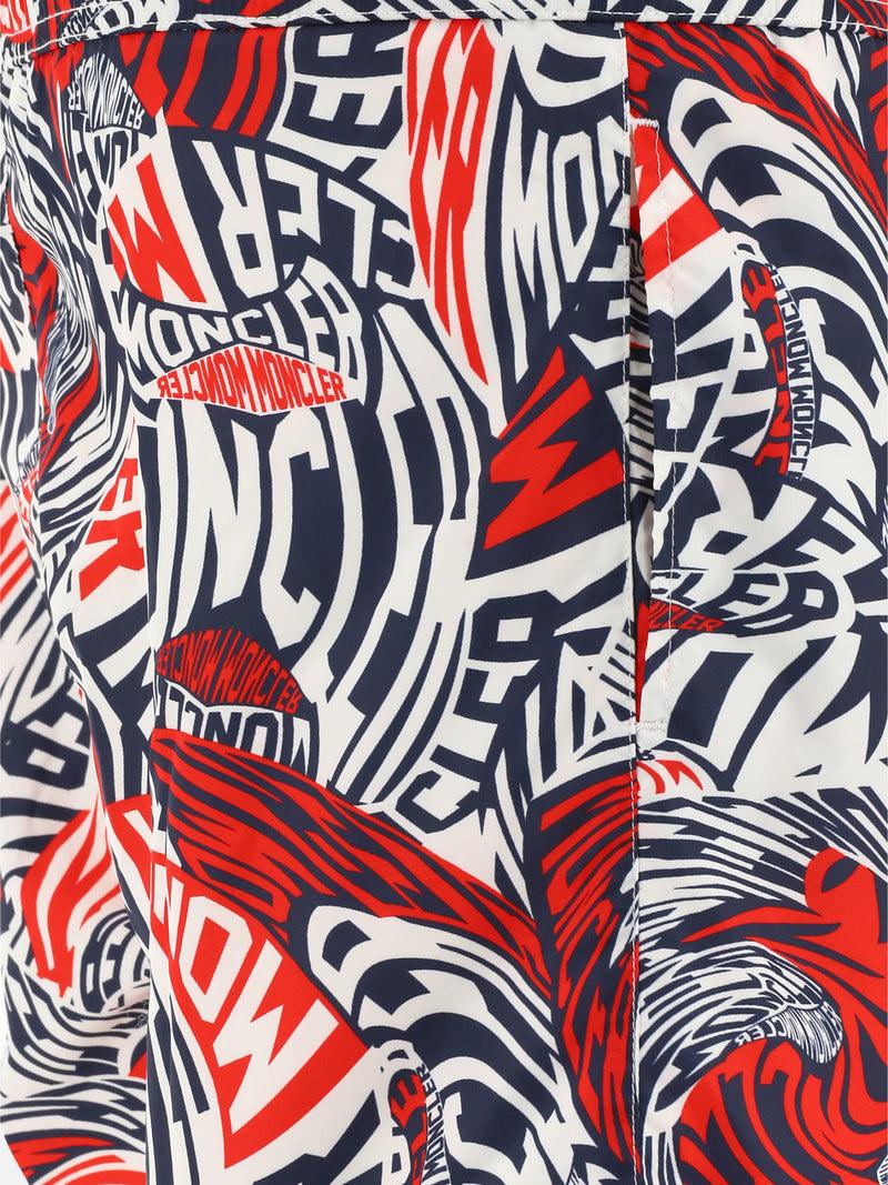 Vietti Moncler Boxer da mare con stampa Presa