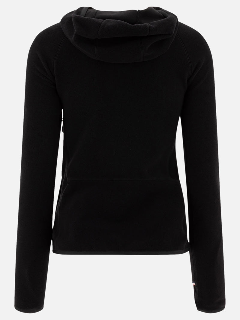 Vietti Moncler Grenoble Giacca in pile con cappuccio e zip Offerte