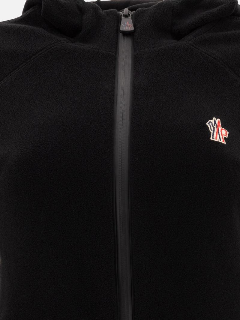 Vietti Moncler Grenoble Giacca in pile con cappuccio e zip Offerte