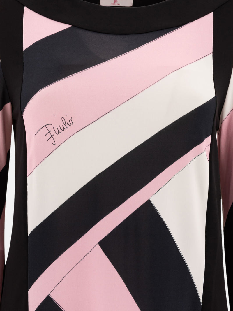 Vietti Pucci Abito con stampa Iride Moda