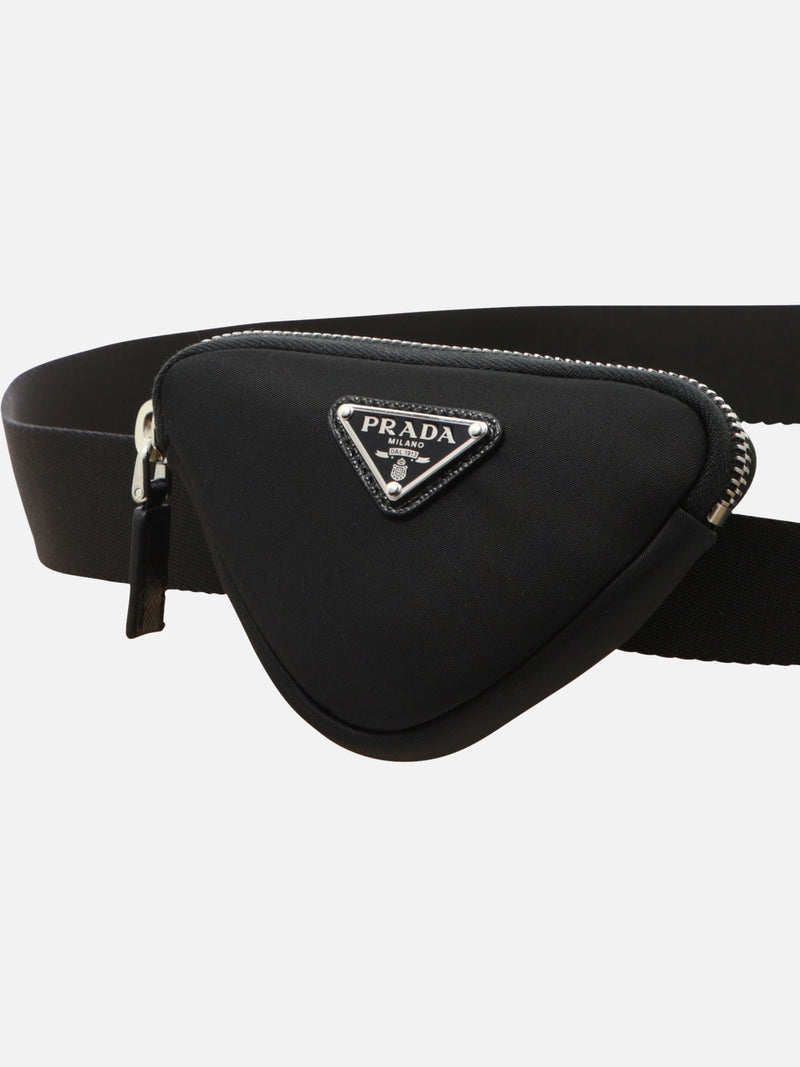 Vietti Prada Cintura con pouch in Re-Nylon Offerta