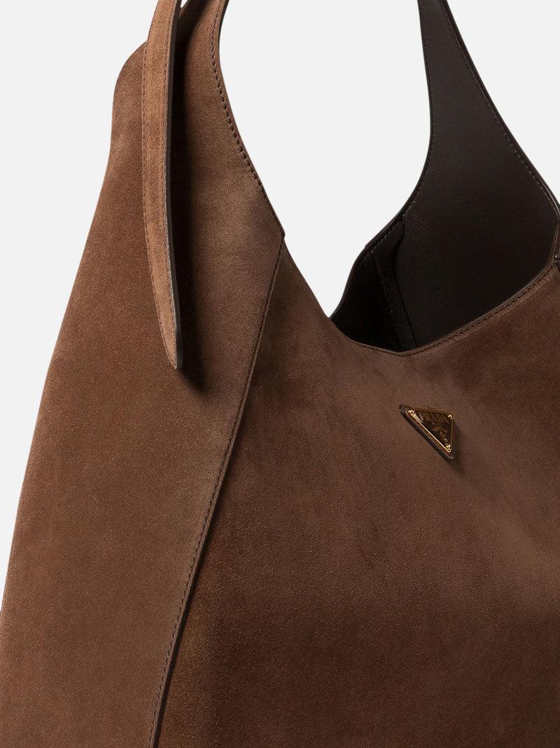 Vietti Prada Borsa hobo in pelle scamosciata Italia