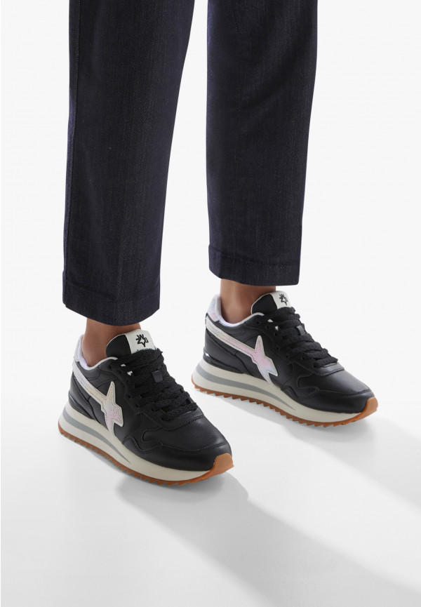 W6yz Sneakers in pelle Nero -YAK-W Negozio