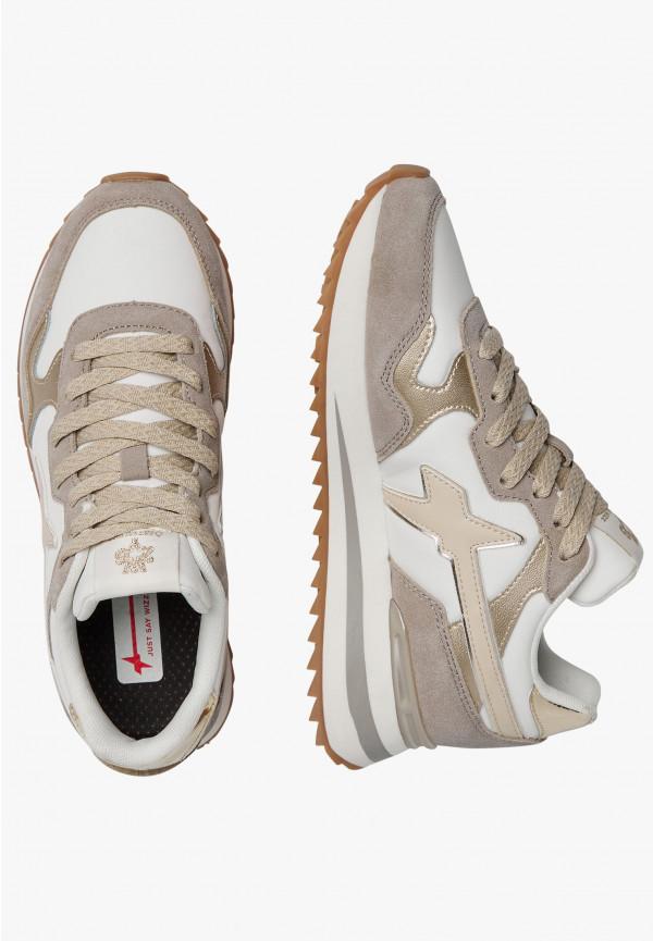 W6yz Sneakers in tessuto tecnico e suede Platino -YAK-W 2025