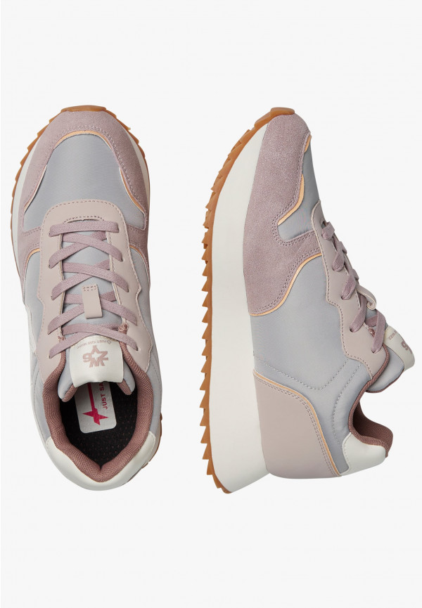 W6yz Sneakers in suede e tessuto tecnico Rosa -JET-W Spedizione Gratuita