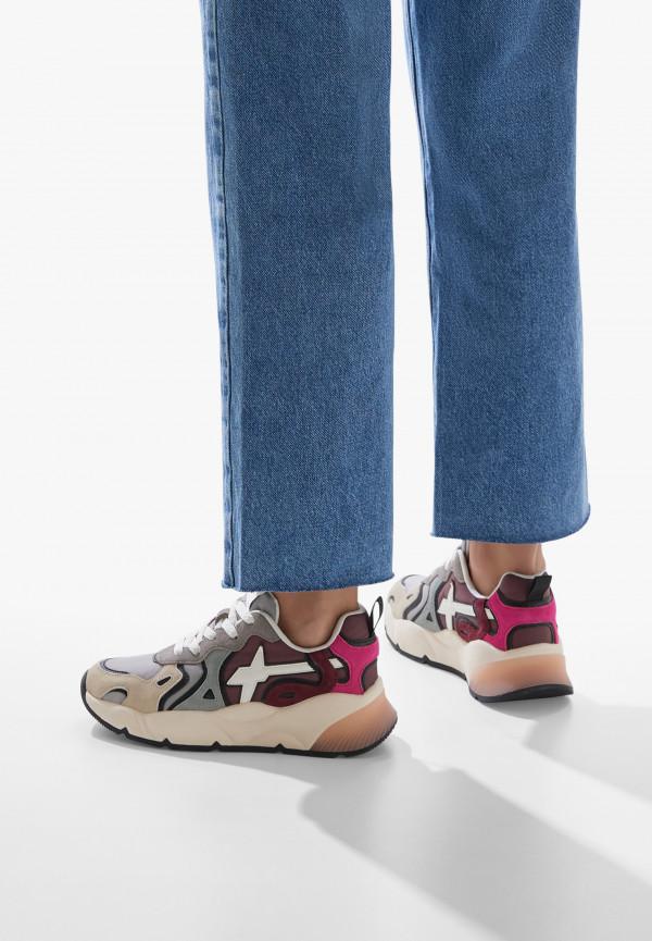 W6yz Sneakers in suede e tessuto tecnico Grigio -SARAH-W Fino Al -60%