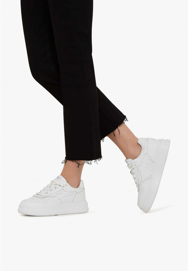 W6yz Sneakers in pelle Bianco ghiaccio -XENIA W Affare Del Giorno