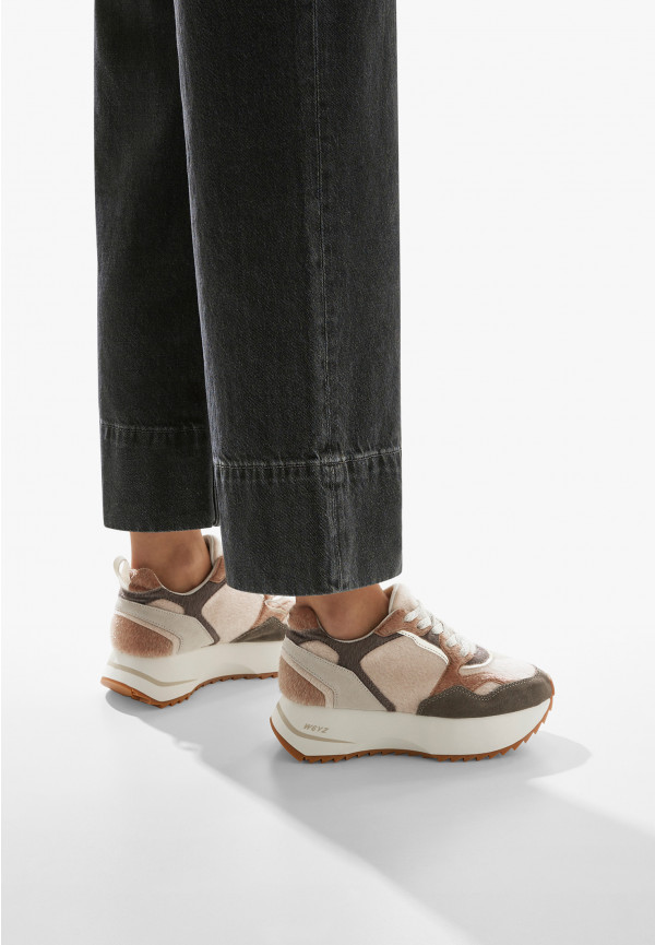 W6yz Sneakers in suede Beige -ANNY 2 W Prezzo Ridotto