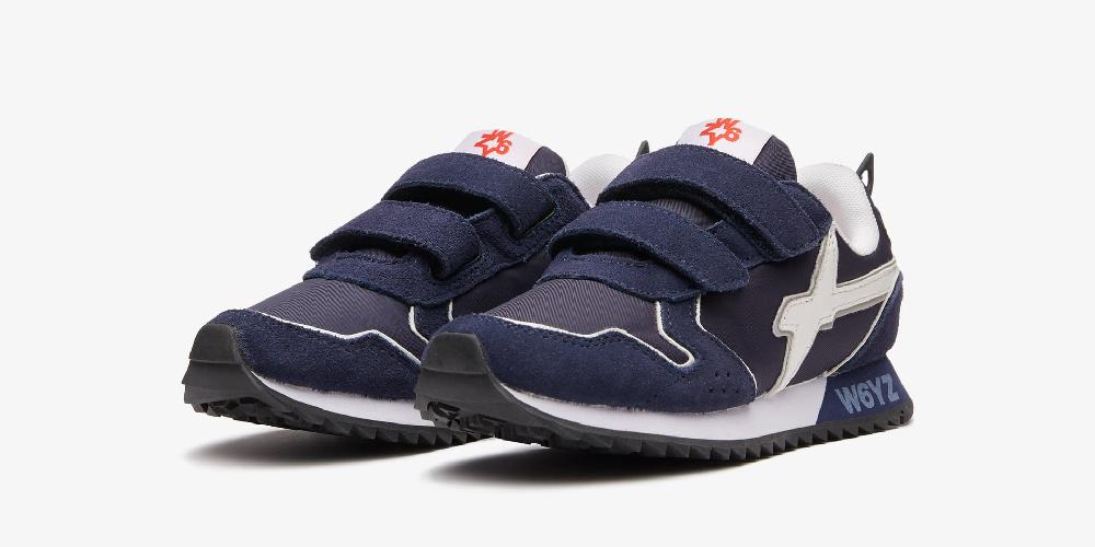 W6yz Sneakers con dettagli argentati Blu -JET VL-J Offerta