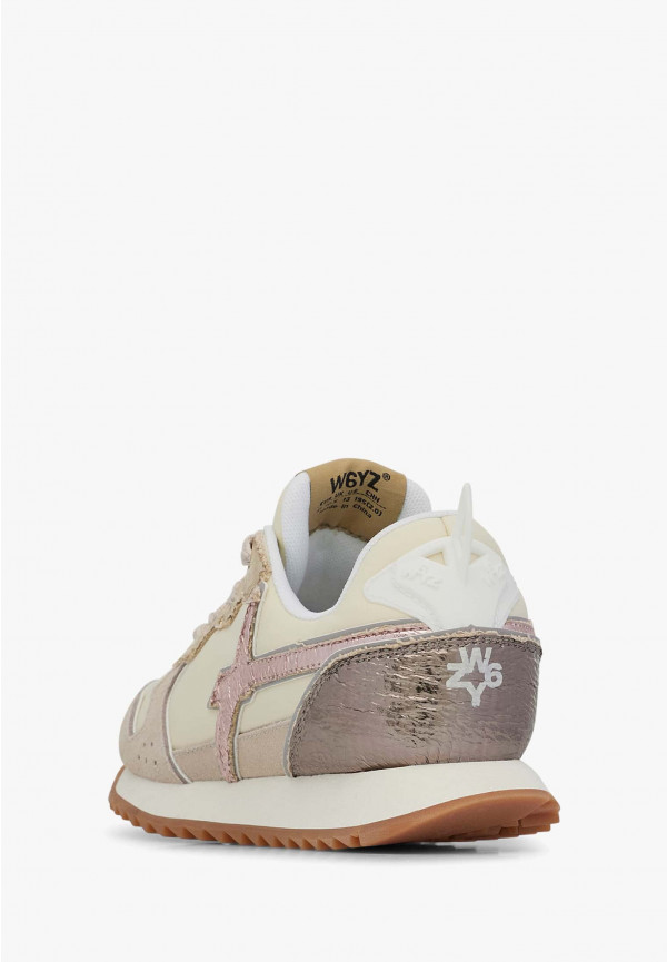 W6yz Sneakers in tessuto tecnico e suede Beige -JET-J Saldi