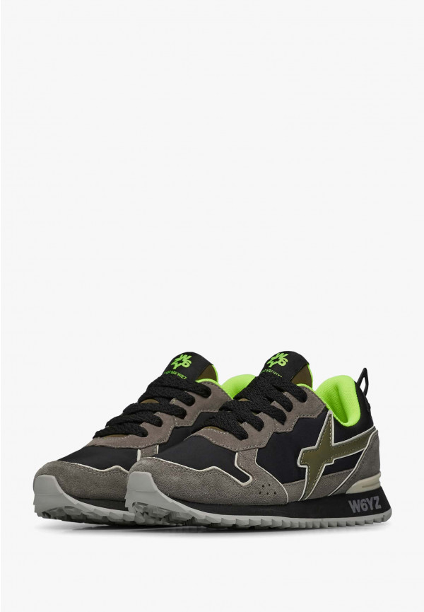 W6yz Sneakers in tessuto tecnico e suede Antracite -JET-J Offerte