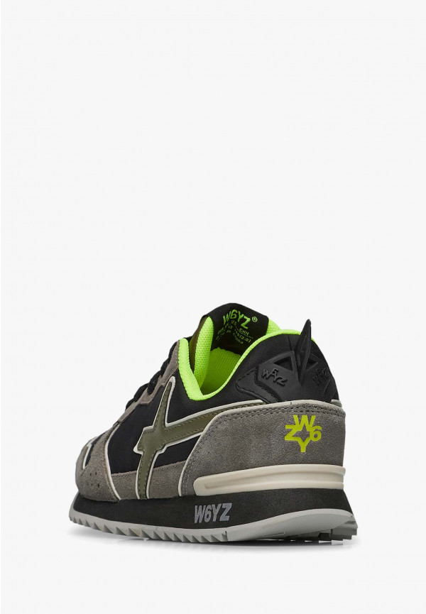 W6yz Sneakers in tessuto tecnico e suede Antracite -JET-J Offerte