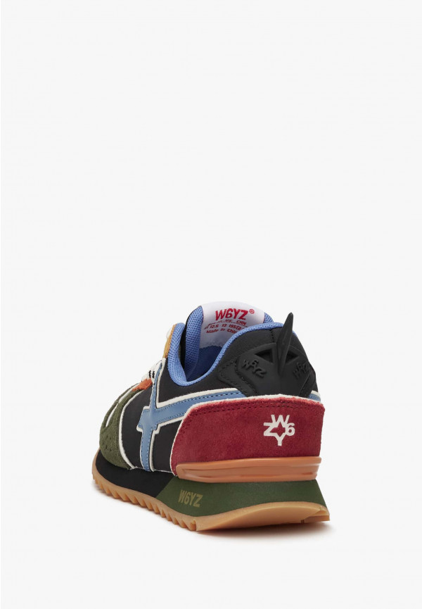 W6yz Sneakers in tessuto tecnico e suede Militare -JET-J Vendita Calda
