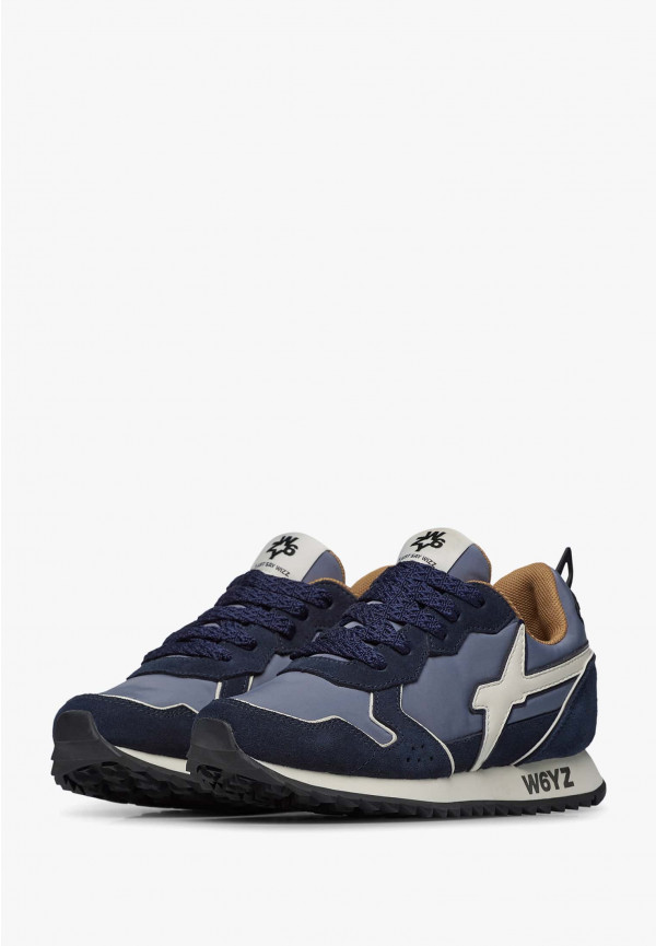 W6yz Sneakers in tessuto tecnico e suede Navy -JET-J Vendita Economica