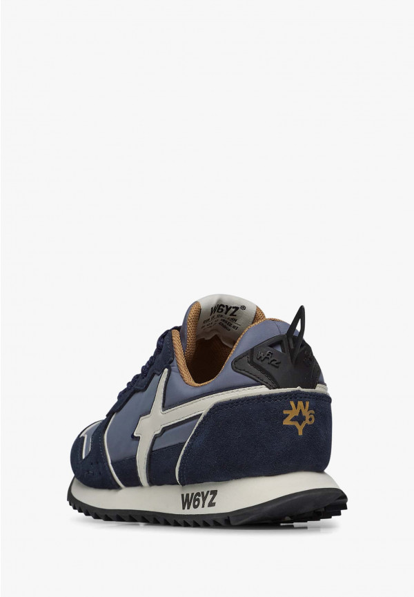 W6yz Sneakers in tessuto tecnico e suede Navy -JET-J Vendita Economica