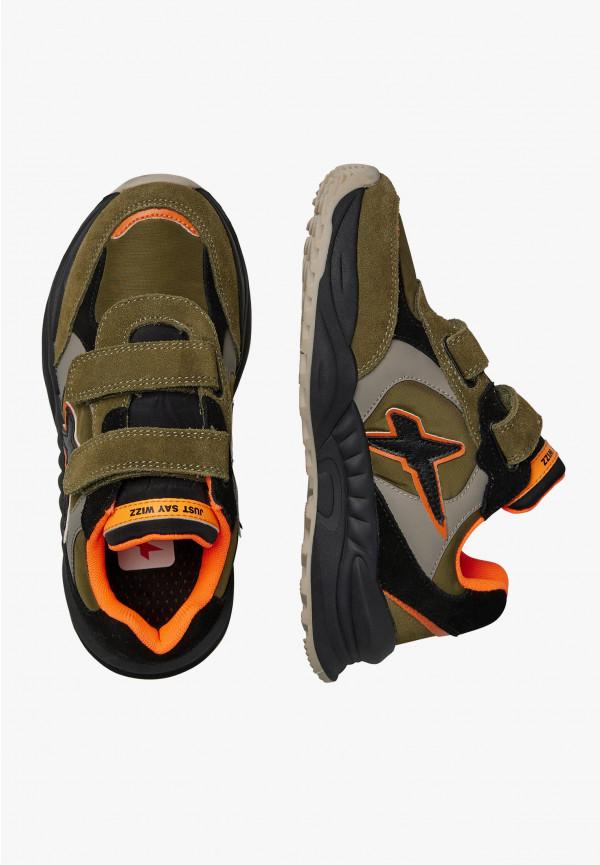 W6yz Sneakers in suede e tessuto tecnico Militare -CHEWINGUM JUNIOR VL In Saldo