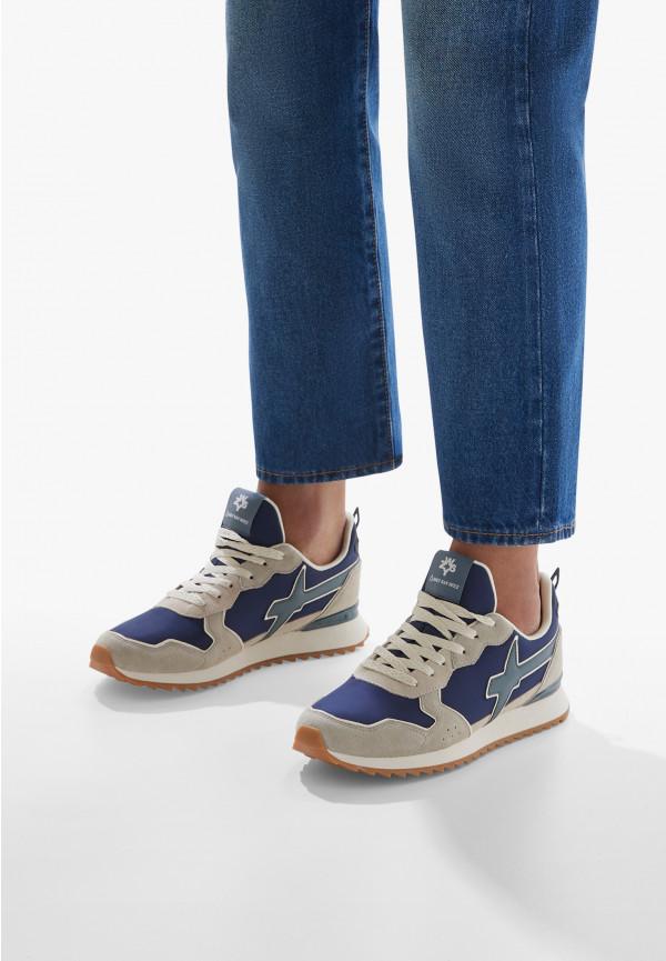 W6yz Sneakers in tessuto tecnico e suede Beige -JET-M Qualità