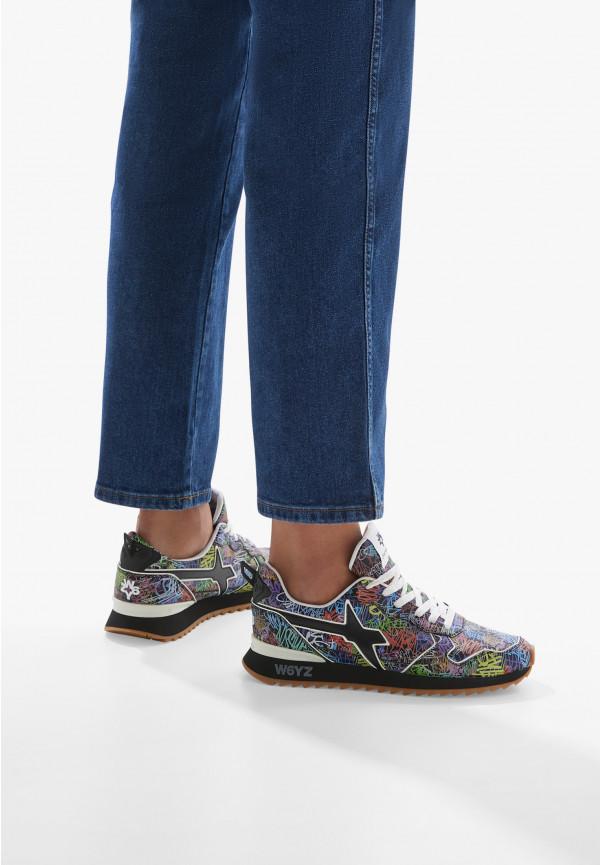 W6yz Sneakers in ecopelle Nero -JET-M Spedizione Gratuita