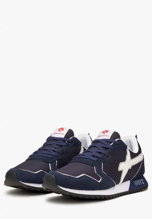 W6yz Sneakers in tessuto tecnico e suede Blu -JET-M Pezzi Unici