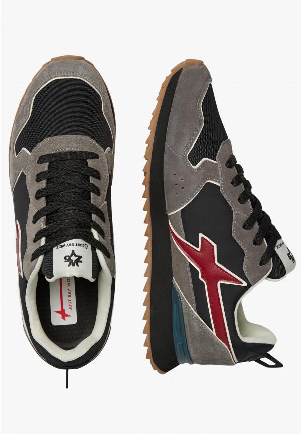 W6yz Sneakers in tessuto tecnico e suede Antracite -JET-M Soddisfazione Garantita