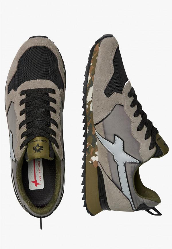 W6yz Sneakers in tessuto tecnico e suede Grigio-Nero -JET-M Italy