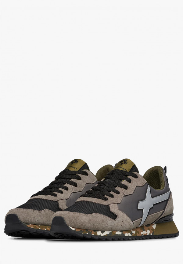 W6yz Sneakers in tessuto tecnico e suede Grigio-Nero -JET-M Italy