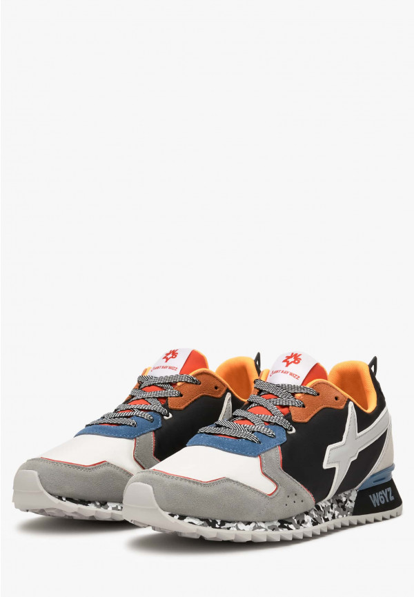 W6yz Sneakers in tessuto tecnico e suede Nero -JET-M Acquista Ora