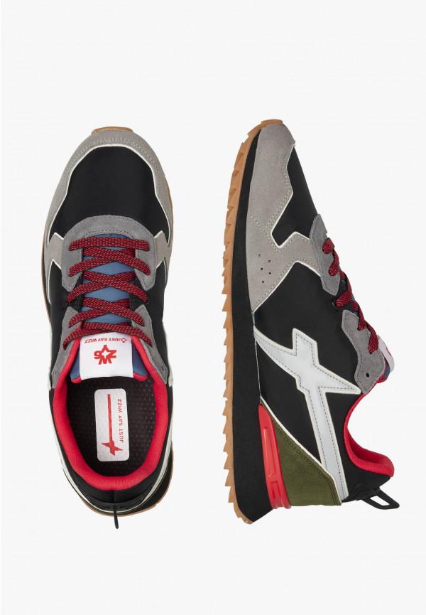 W6yz Sneakers in tessuto tecnico e suede Grigio -JET-M Consegna Veloce