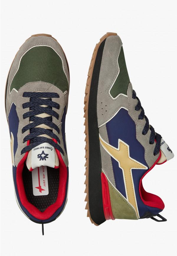 W6yz Sneakers in tessuto tecnico e suede Grigio-Blu -JET-M Promozione Limitata
