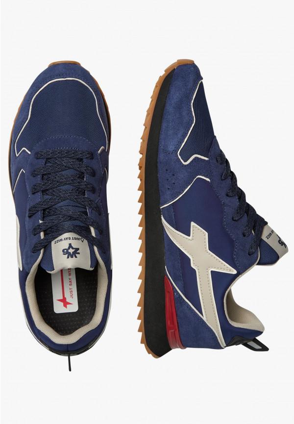 W6yz Sneakers in tessuto tecnico e suede Navy -JET-M Affare Del Giorno