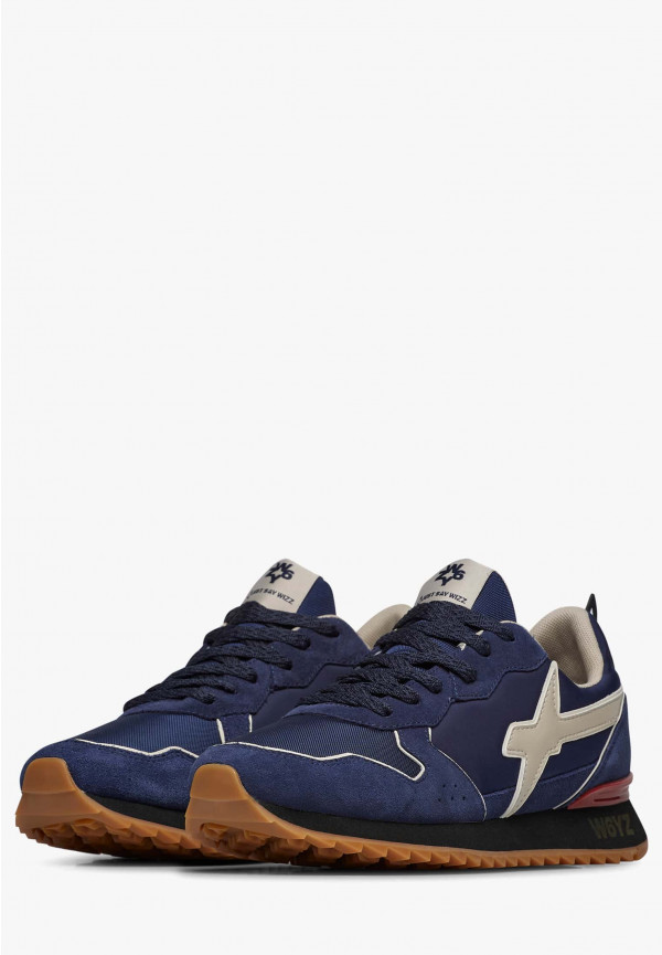 W6yz Sneakers in tessuto tecnico e suede Navy -JET-M Affare Del Giorno