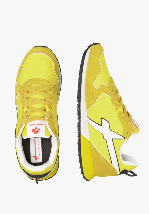 W6yz Sneakers in tessuto tecnico e suede Giallo -JET-M Sottocosto