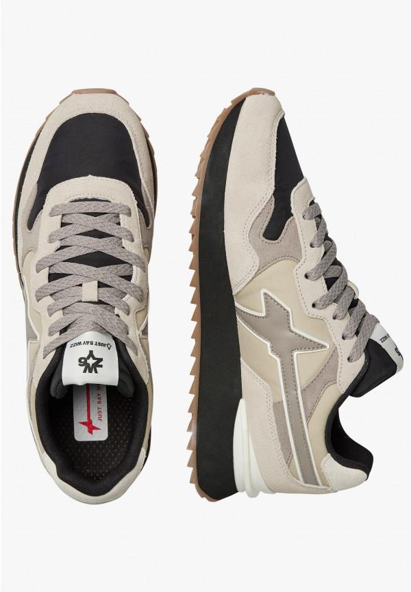 W6yz Sneakers in tessuto tecnico e suede Beige -YAK-M Promozione Limitata