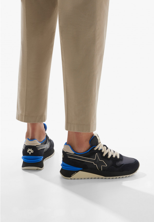 W6yz Sneakers in tessuto tecnico e suede Nero -YAK-M Fino Al -60%