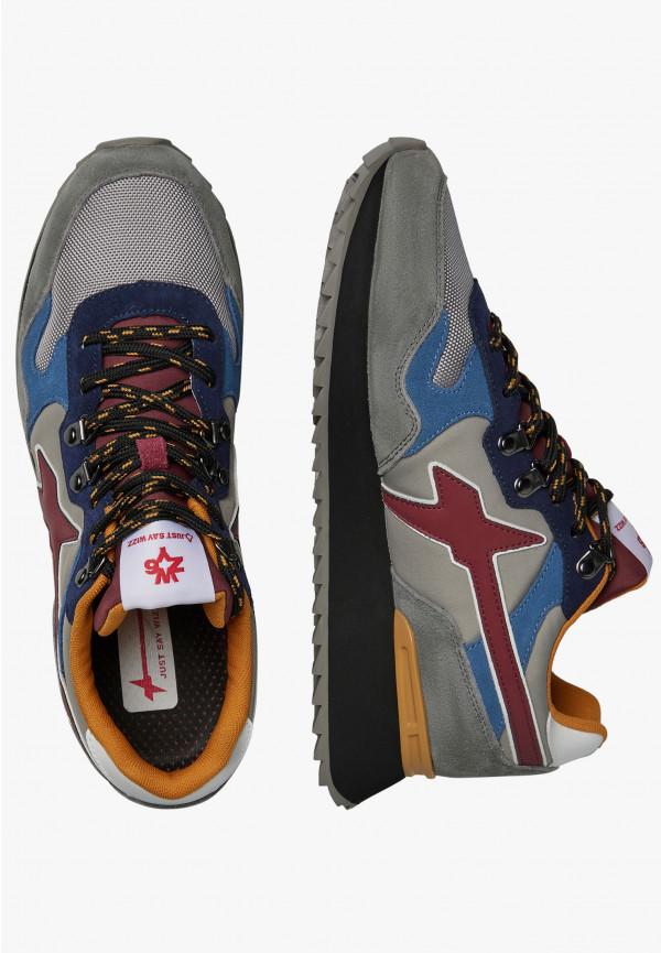 W6yz Sneakers in suede e tessuto tecnico Antracite -YAK-M Outlet